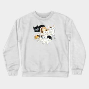 5 cute kitties Crewneck Sweatshirt